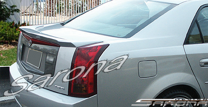Custom Cadillac CTS Trunk Wing  Sedan (2003 - 2007) - $249.00 (Manufacturer Sarona, Part #CD-004-TW)
